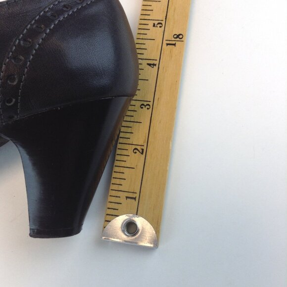 Eurostep 'Gabrielle' Black Retro Rockabilly Pin-up Heels - Picture 16 of 16